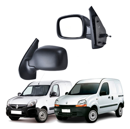 Espejo Kangoo 2004 2005 2006 2007 Manual Corrugado Piloto