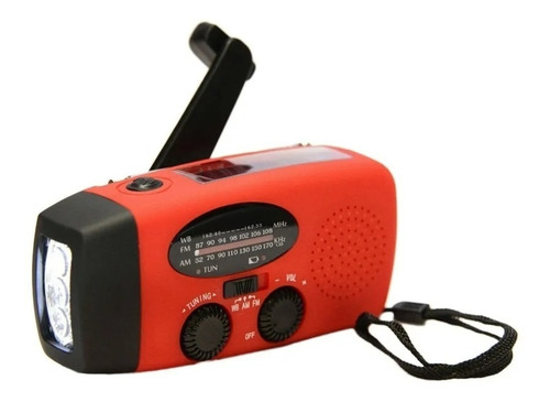 Radio Sobrevivencia Dinamo Luz Solar Lanterna