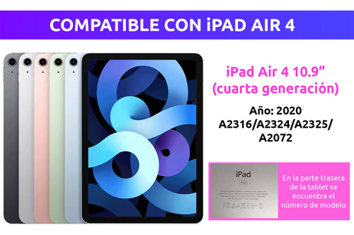 Funda Tablet Magnetica Generica Para iPad Air 4 2020 10.9' Color Rosa