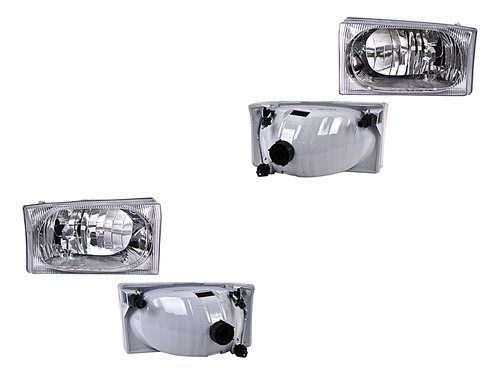 Par Juego Faros Ford F-350 / Super Duty 2002 - 2004 Depo Rxc