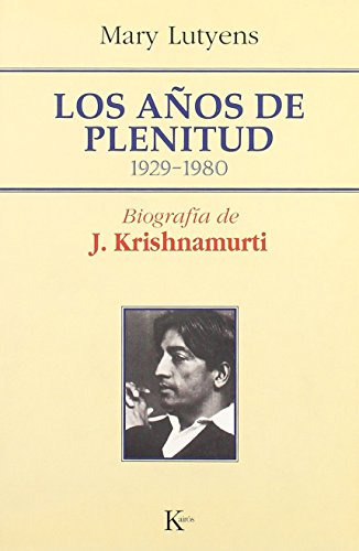 Libro Años De La Plenitud, Los (1929-1980) De Lutyens Mary L