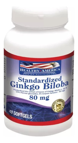 Ginkgo Biloba 80mcg X60cápsulas - Unidad a $1117