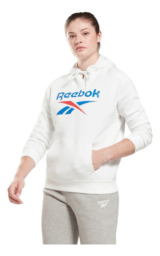 Buzo Reebok Ri Bi Fleece Hoodie Mujer Con Capucha Training