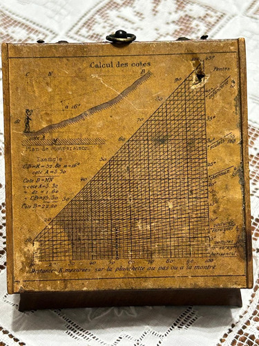 Brujula Tactica Militar Francesa Siglo Xix Gen. Paul Peigné