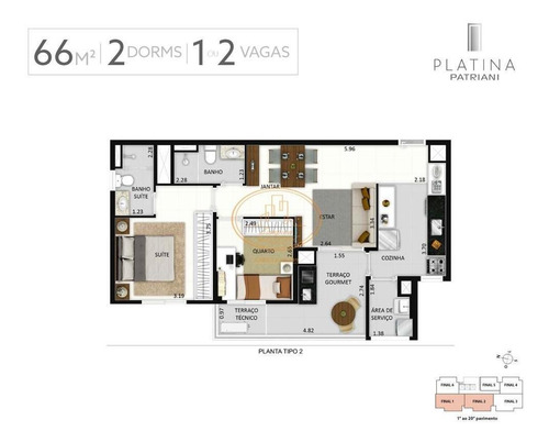 Apartamento Com 1 Dormitório(s) Localizado(a) No Bairro Tatuapé Em São Paulo / São Paulo - 5600:910627