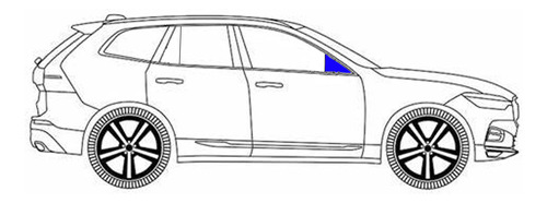 Vidrio Aleta Chevrolet Meriva 2004-2016 5p Verde  Dd