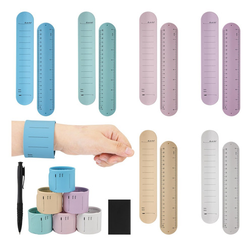 Juego De 14 Pulseras De Silicona Con Bloc De Notas