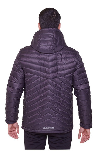 Campera De Pluma Montagne Hombre Neegan Con Capucha Duvet