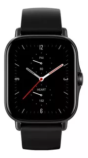 Smartwatch Amazfit Fashion Gts 2e Com Gps Tela Amoled Sensível Ao Toque De 1.65 Pulseira Obsidian Black De Silicone