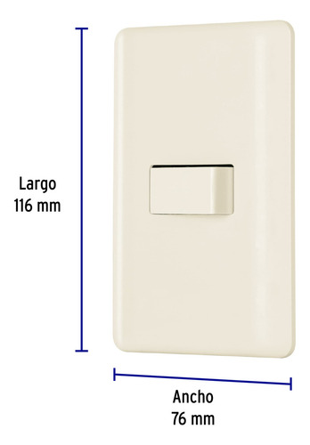 Placa Armada 1 Interruptor De Escalera Marfil Basic