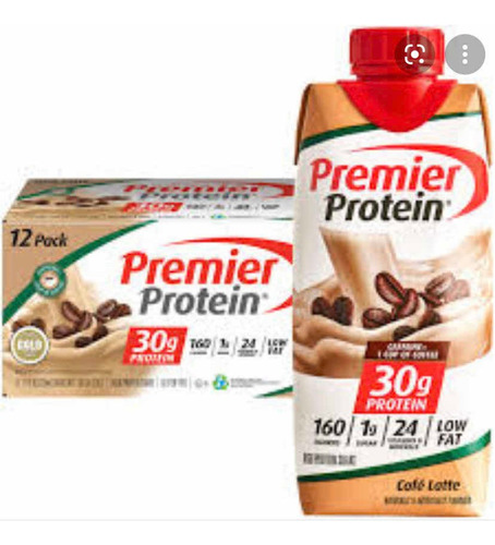 Premier Protein Malteada Café Latte 12 Pack