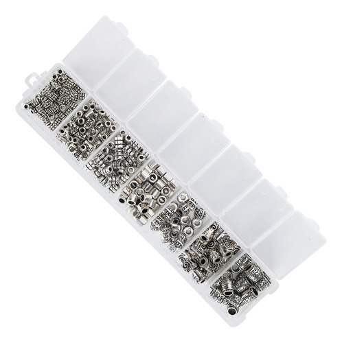 Juego De Accesorios De Metal Diy Spacer Bead, Paquete De 260