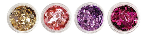 4x Sequin Diy Soplando Bubble Chunky Glitter Compatible Con