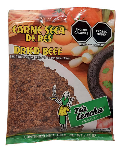 Carne Seca De Res Tía Lencha. 100 Gramos.