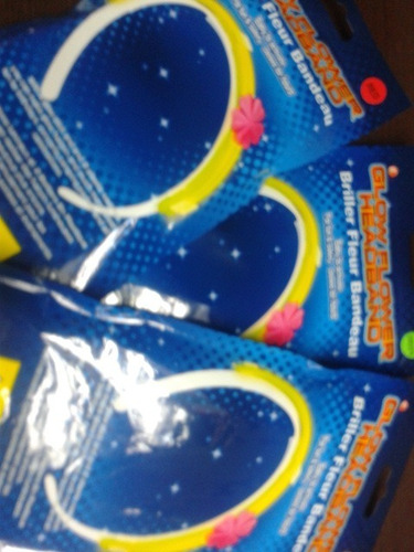 2 Cintillos Neón Glow In Dark Hora Loca Eventos