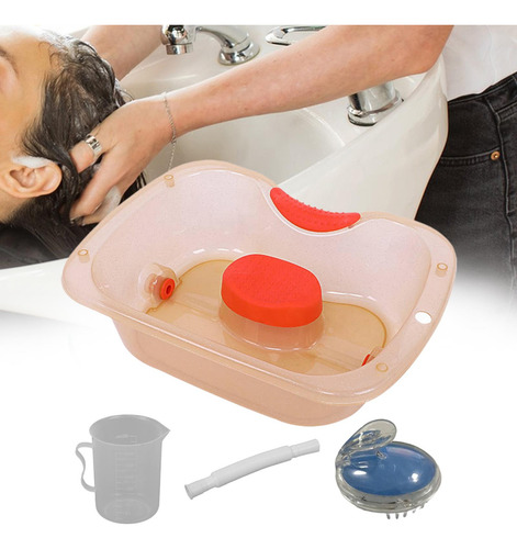 Lavabo De Cabecera Para Champú, Lavabo Para Lavado Amarillo