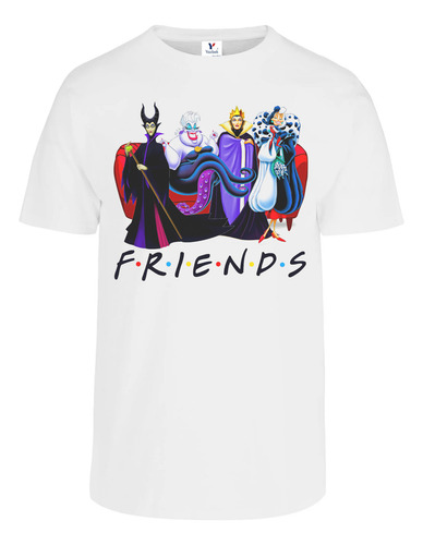 Playera Amigas Villanas, Cuello Redondo