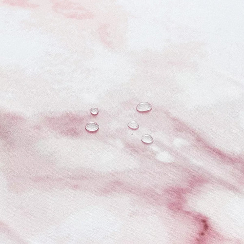 Cortina De Ducha De Mármol Rosa Para Baño.
