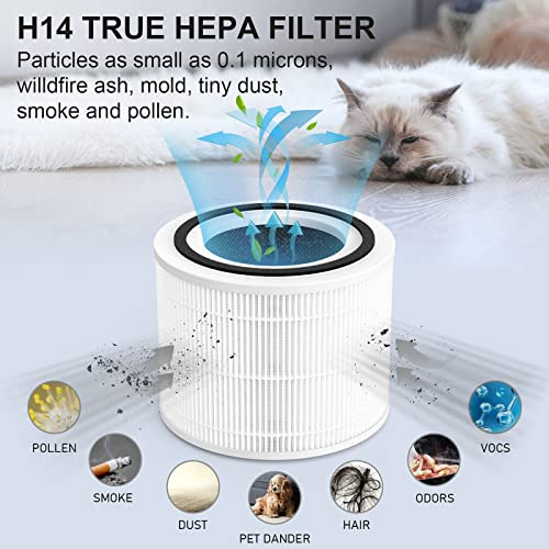 Filtro De Repuesto Hepa 14 True Hepa Compatible Con Puroair