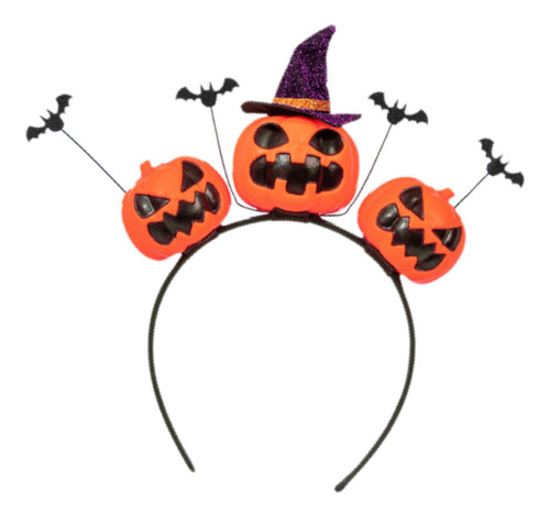 Diadema De Halloween De Calabaza Multiusos Para Decoración