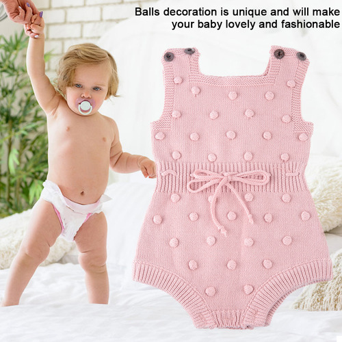 Mameluco Para Niños Pequeños, Tejido Con Forma De Bola, Algo