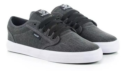 Zapatillas Vicus Folk Lona Negro Gastado