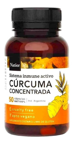 Curcuma Concentrada Sistema Inmune Activo 50c Natier - Dw