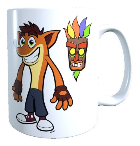 Taza - Tazón Diseño Crash Y Uka Uka