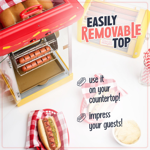 Tostadora Retro Para Perros Calientes Estilo Clásico Amarillo/rojo