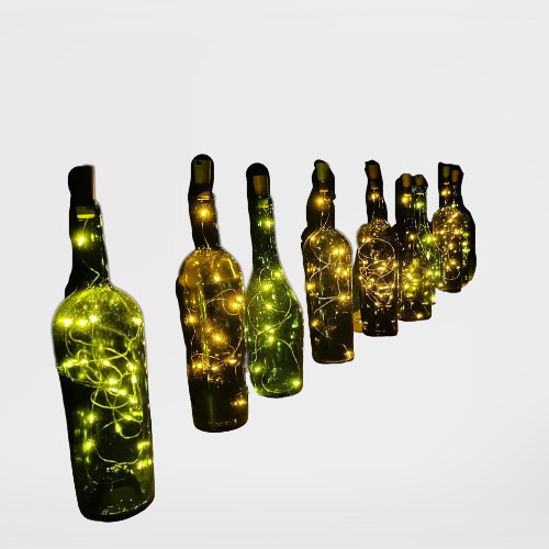 Botella Adorno Con Luces