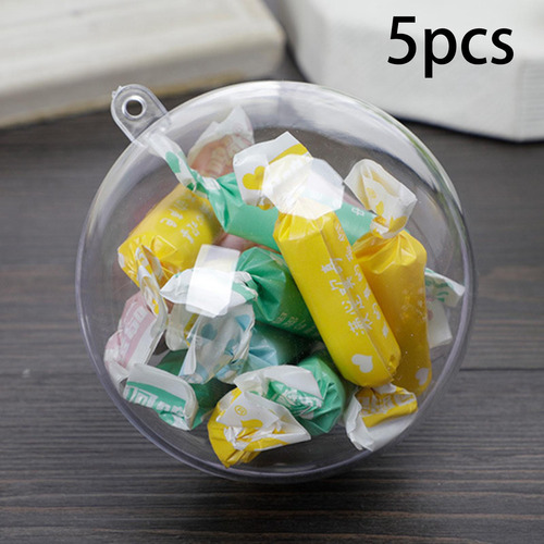 Adornos Transparentes De Navidad Diy Craft Packaging 5cm