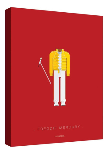 Cuadro Decorativo Canvas Moderno Freddie Mercury Fotografia Color Freddie Mercury Ilustracion 9 Armazón Natural