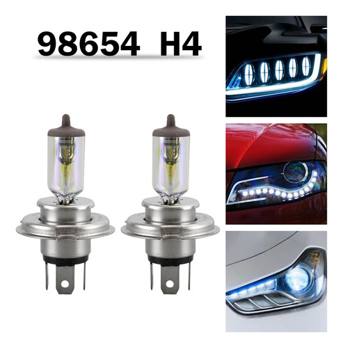 Lámpara De Coche Narva Contrast+ 98654 H4 Co+ 12v60/55w P43t