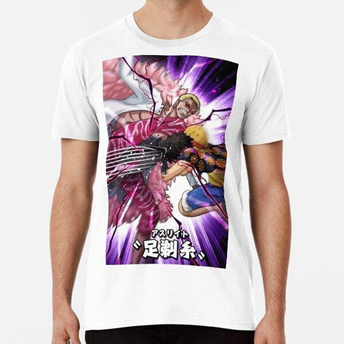 Remera Luffy Contra Doflamingo One Piece Algodon Premium