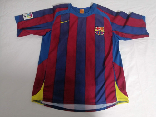 Jersey Club Barcelona Vintage Talla M Ronaldinho Futbol 2005