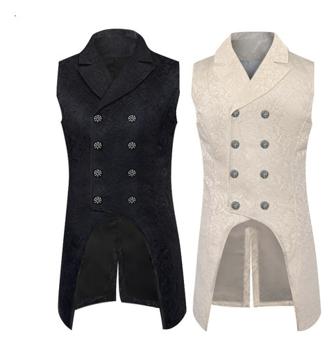 Chaleco De Cosplay Victoriano Medieval Para Hombre, Chaleco