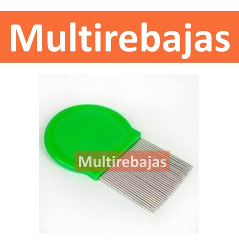 Imagen 3 de 3 de Peine Metalico Eliminador Piojos Liendras De Doble Raya