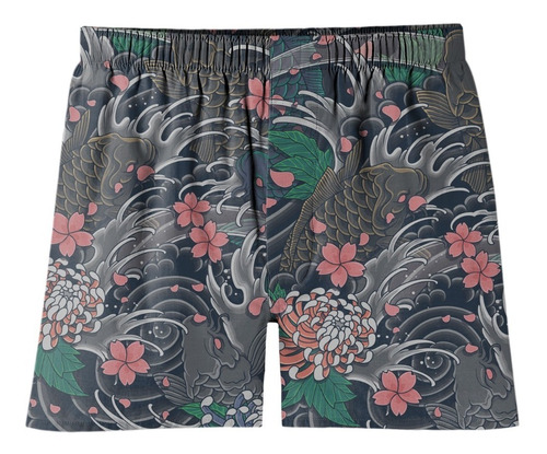 Imagem 4 de 4 de Kit 3 Un Cueca Samba Canção Oni Dragão Carpa Oriental Koi