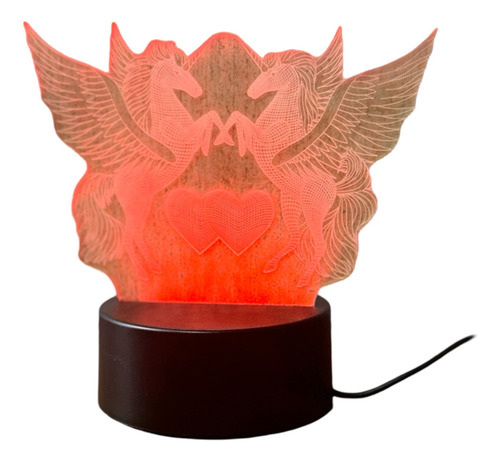 Lampara Con Efecto 3d Con Varios Diseños, 3 Colores De Luz