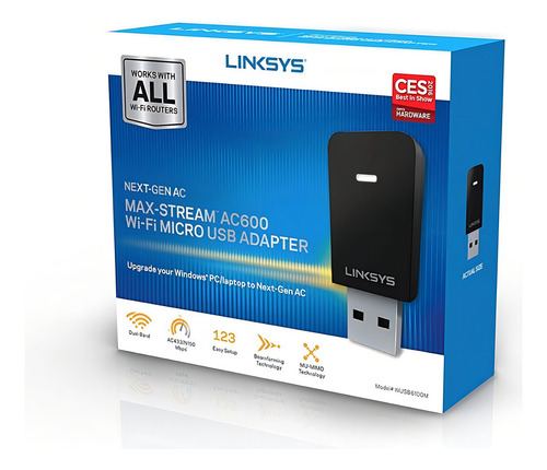 Adaptador Mini Inalámbrico Usb Linksys Dual Band Ac Mu- /vc
