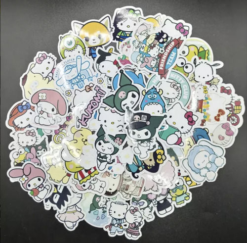 Set Bloques Armables Hello Kitty Con Led +50 Stickers Sanrio