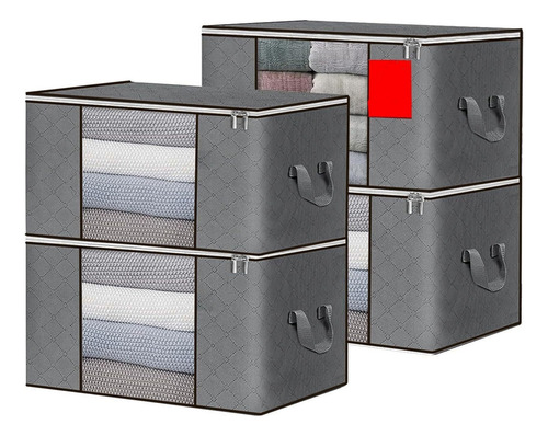 Cajas Almacenamiento Ropa Gran Capacidad 4pack Plegable