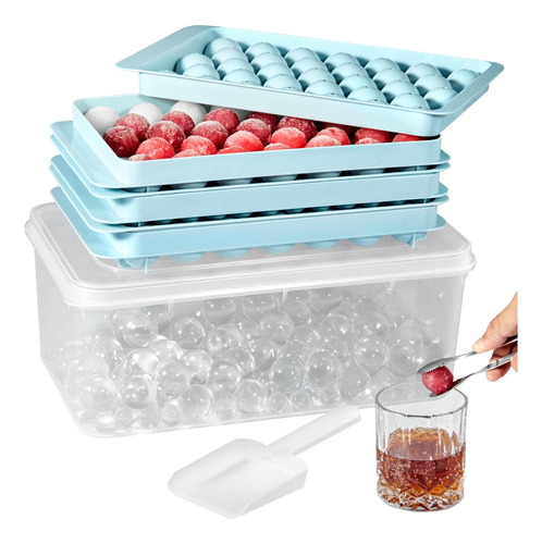 Set Moldes Y Bandeja De Cubos De Hielo De Silicona Vevor