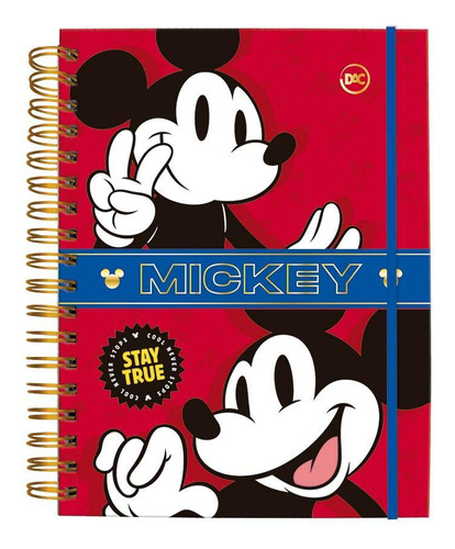 Caderno Smart Mickey Mouse Disney 10 Divisórias 80 Folhas