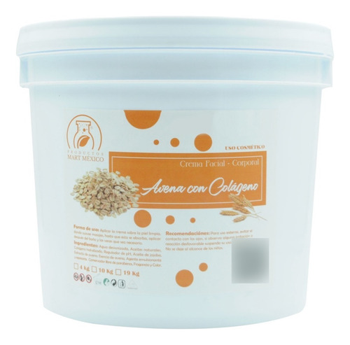 Crema De Avena Con Colágeno Hidratante (19 Kilos) Momento De Aplicación Día/noche Tipo De Piel Todo Tipo De Piel
