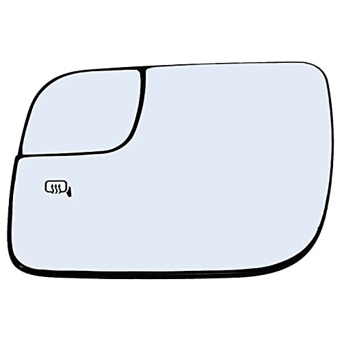 Driver Left Side Mirror Glass Assembly With Plastic Bac...