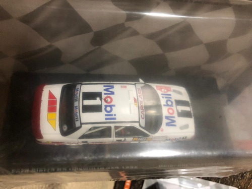 Colecciónwrc Rally 1/43 N1 Y49 Toyota Yaris Y Ford Sierra Rs Blanco Con Publicidades