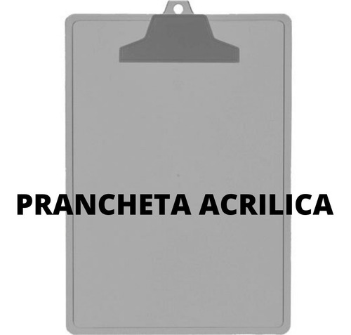 Imagem 8 de 10 de 5 Pranchetas Acrílica A4 Prendedor Plástico -acrimet