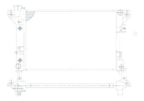Radiador Para Agua Chrysler Lebaron 91-95 Polar