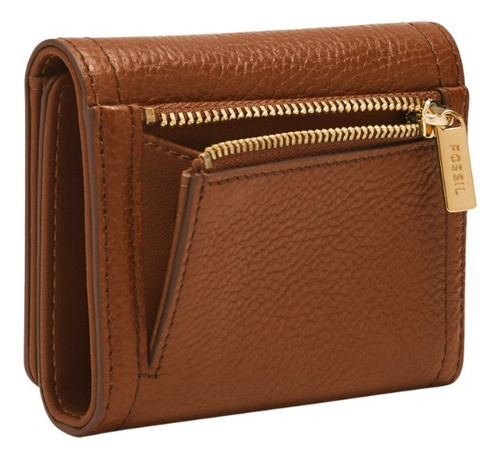 Billetera Mujer Sl10067200 Logan De Piel Café Fossil
